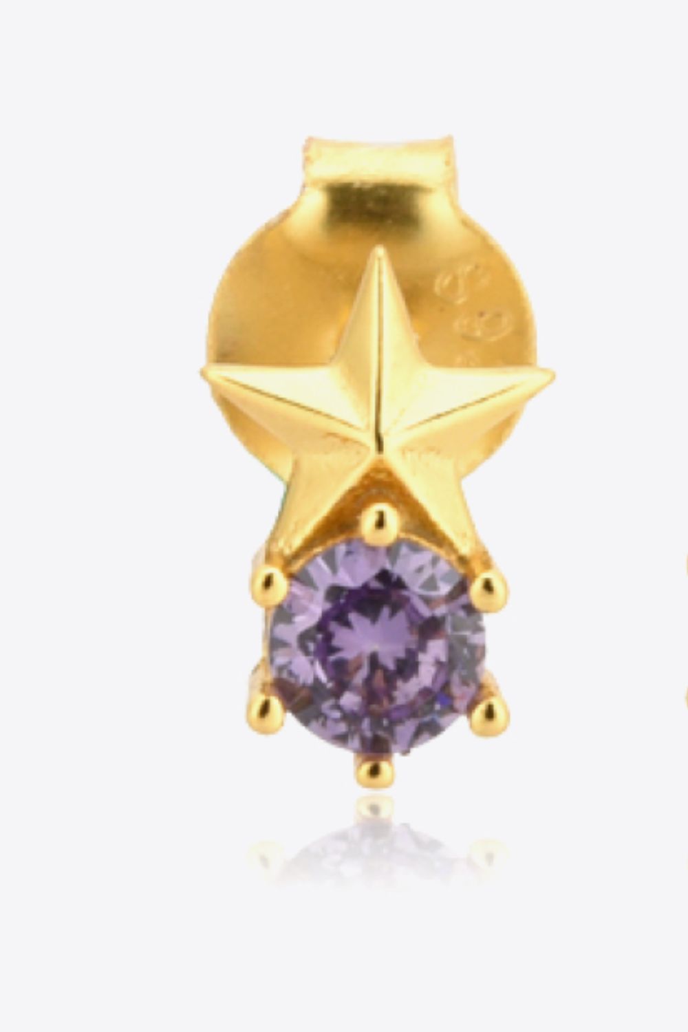 Zircon Star Stud Earrings  Earrings- Doll Fits
