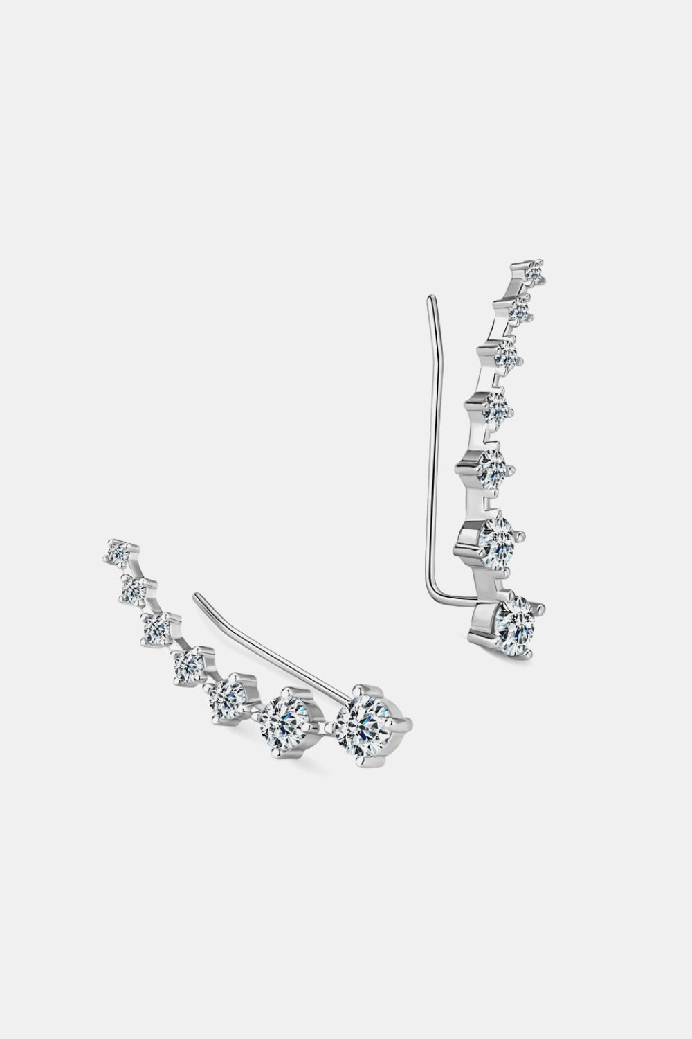 1.9 Carat Moissanite 925 Sterling Silver Earrings  Earrings- Doll Fits