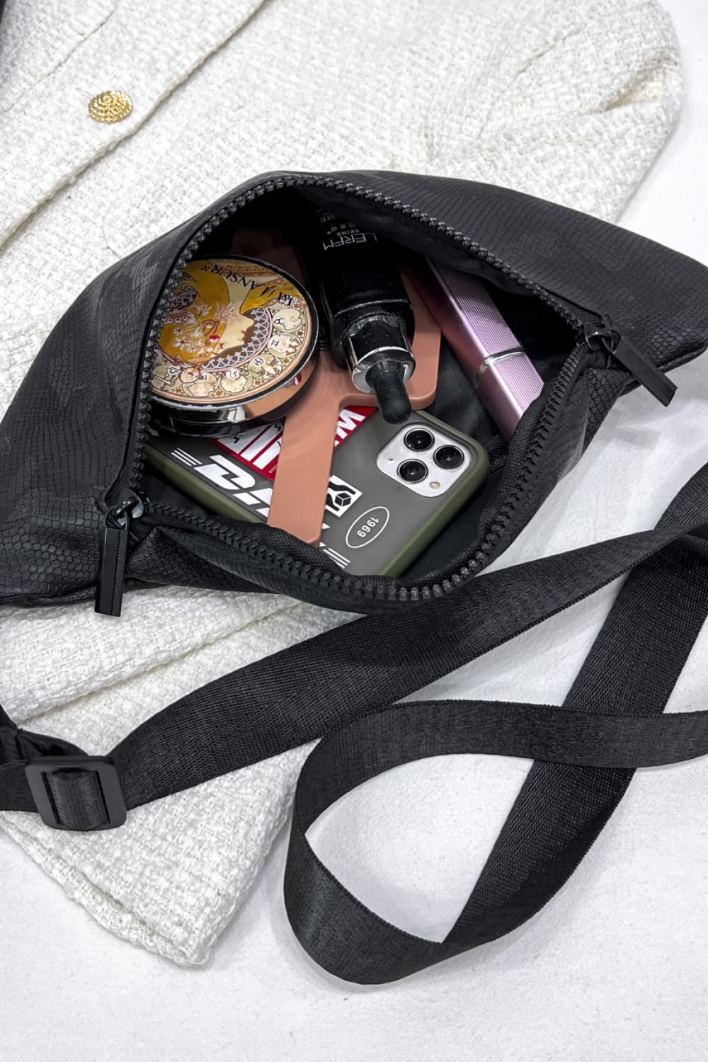 Medium Nylon Sling Bag  Handbags- Doll Fits