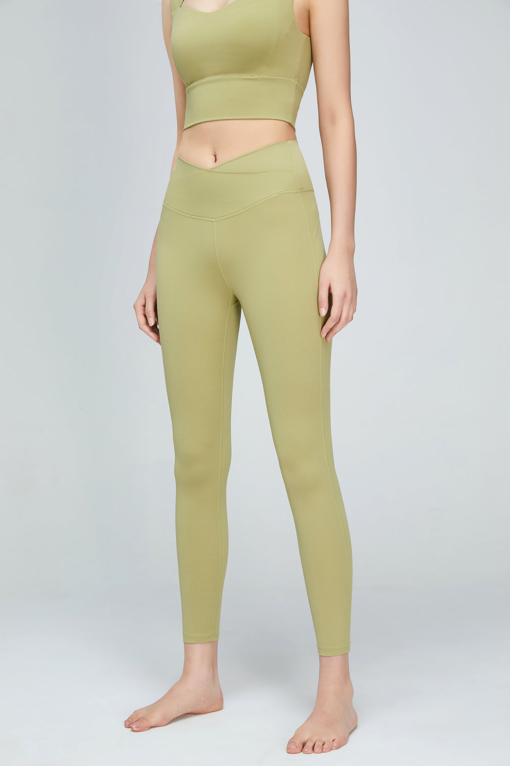 V-Waist Sports Leggings  Activewear- Doll Fits