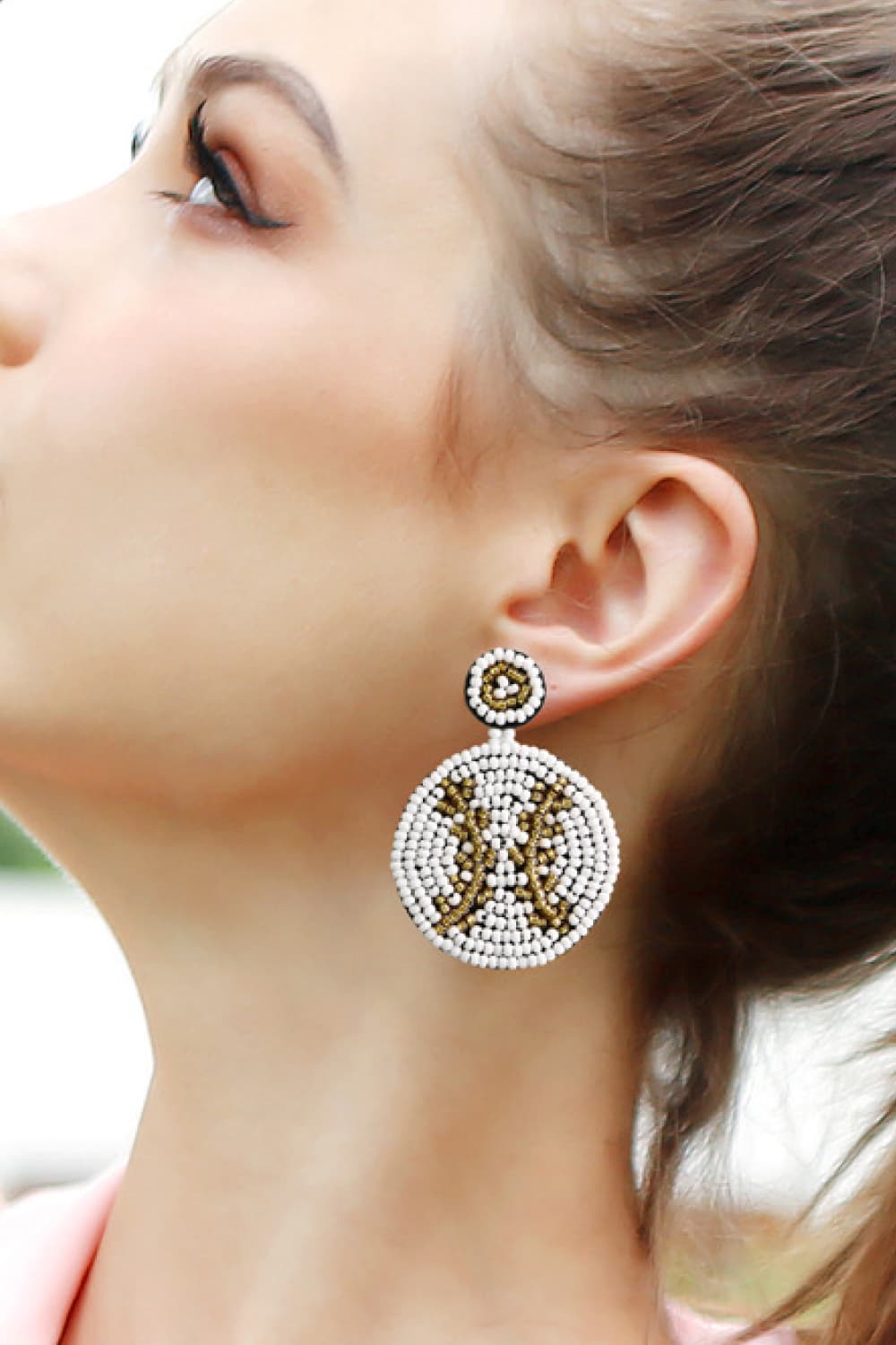 Round Shape Dangle Earrings  Earrings- Doll Fits