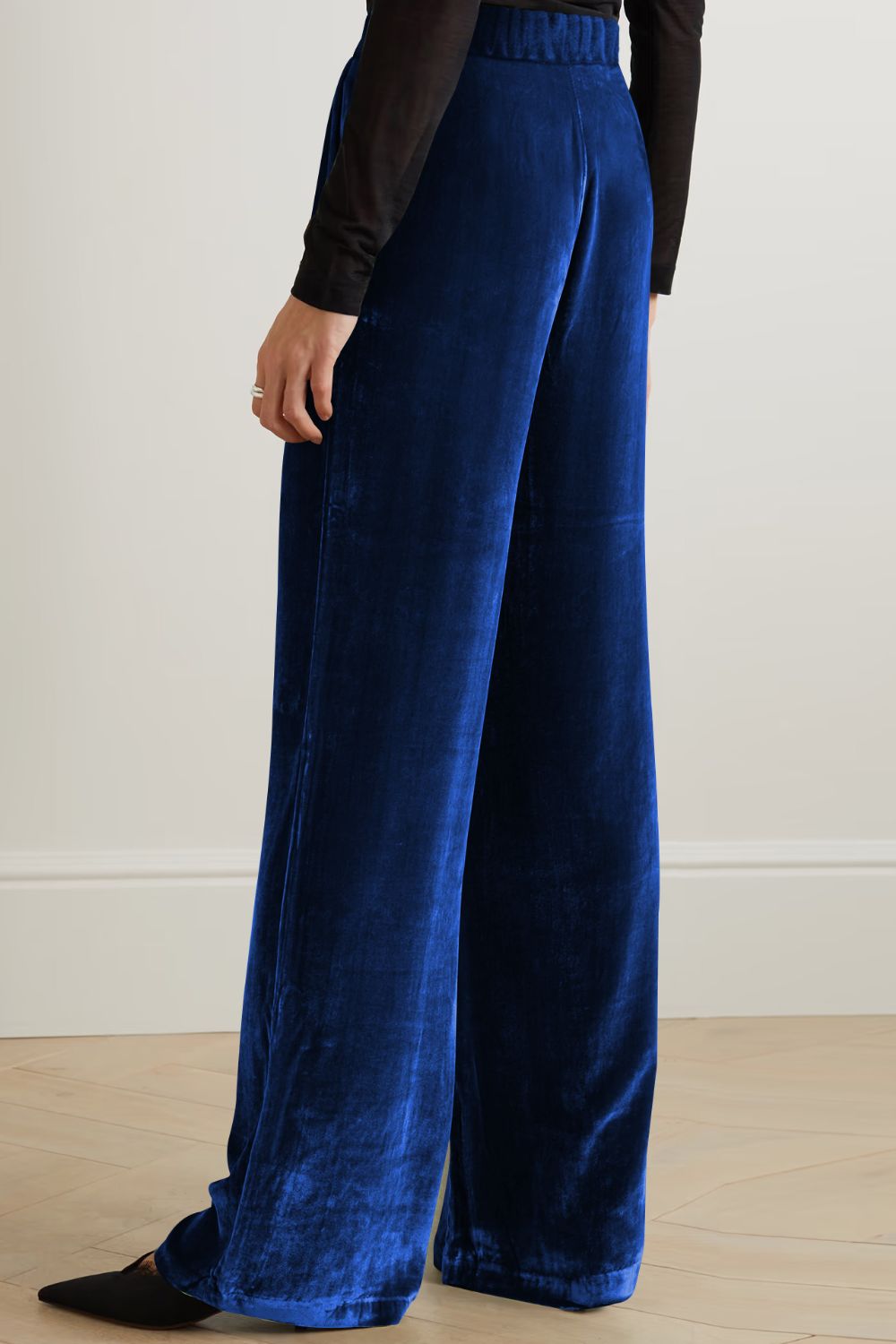 Loose Fit High Waist Long Pants with Pockets  - Doll Fits