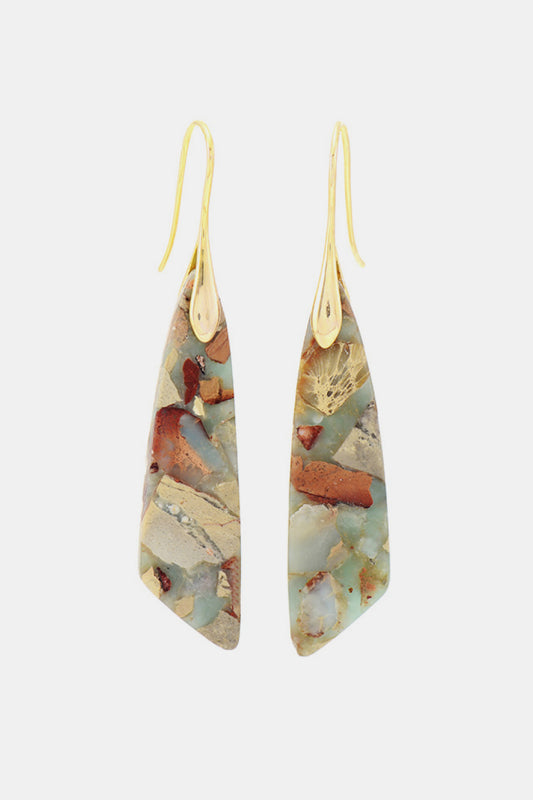 Handmade Natural Stone Dangle Earrings  Earrings- Doll Fits