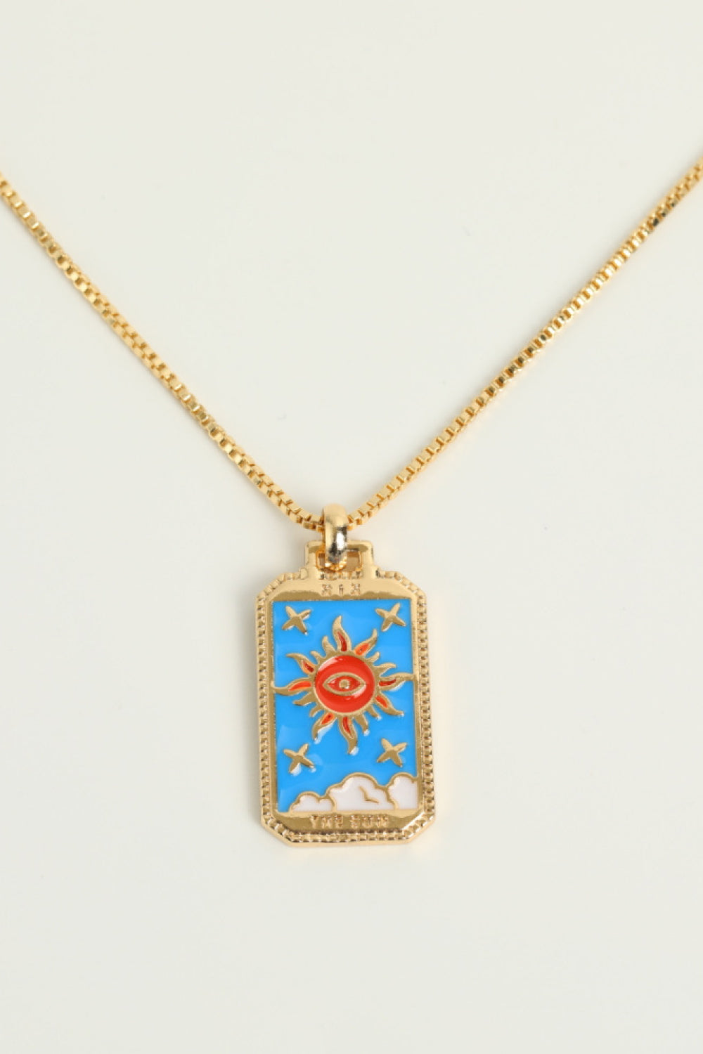 Tarot Card Pendant Copper Necklace  Necklaces- Doll Fits