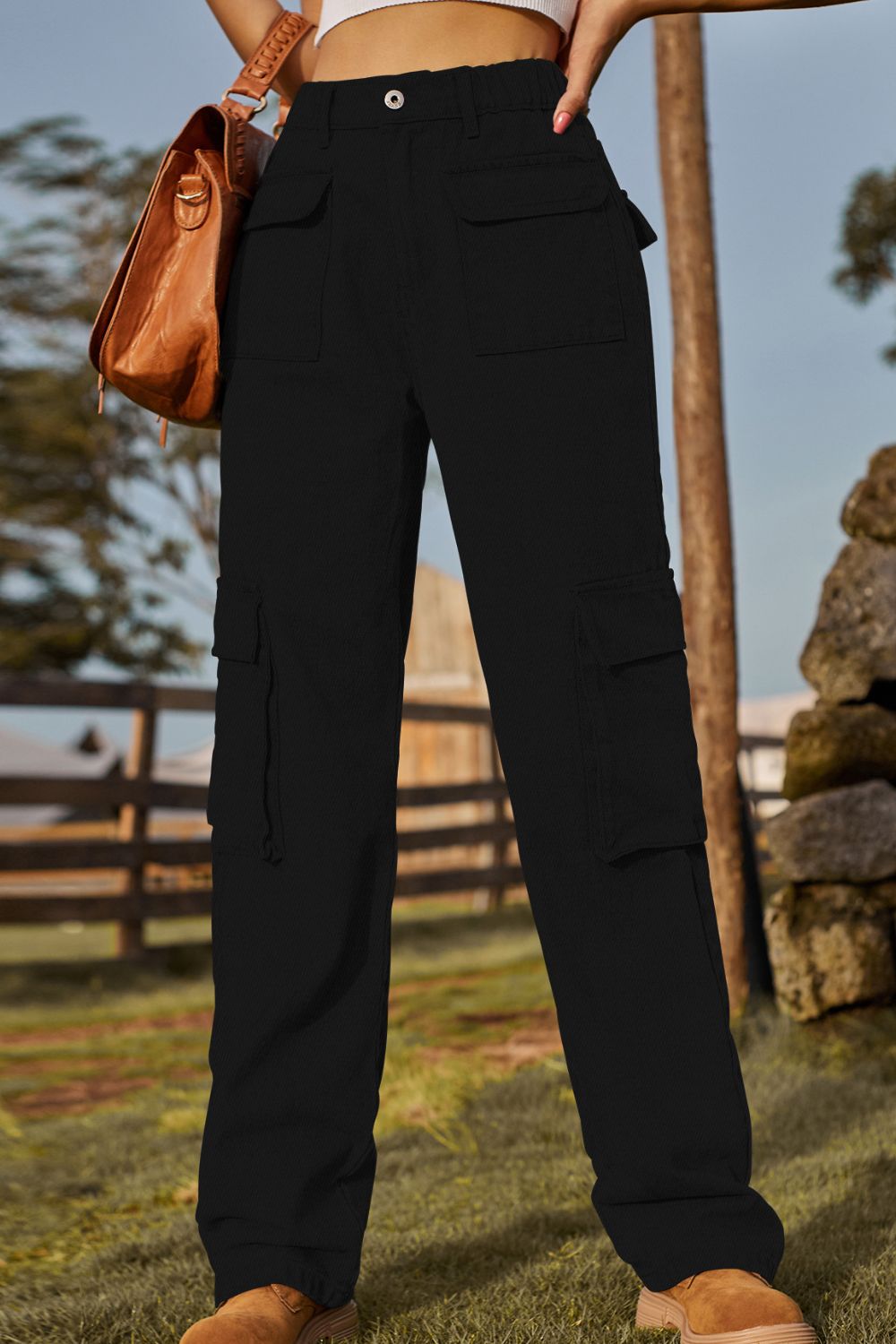 Loose Fit Long Jeans with Pockets  - Doll Fits