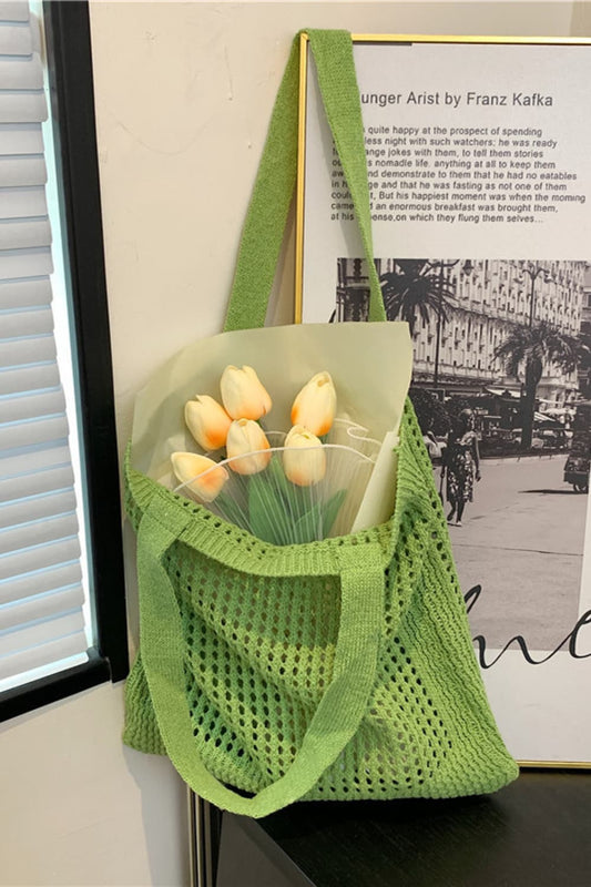 Openwork Tote Bag  Handbags- Doll Fits
