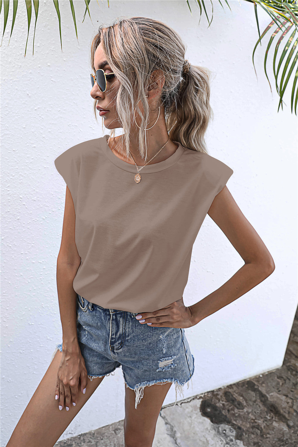 Round Neck Cap Sleeve Tee  - Doll Fits