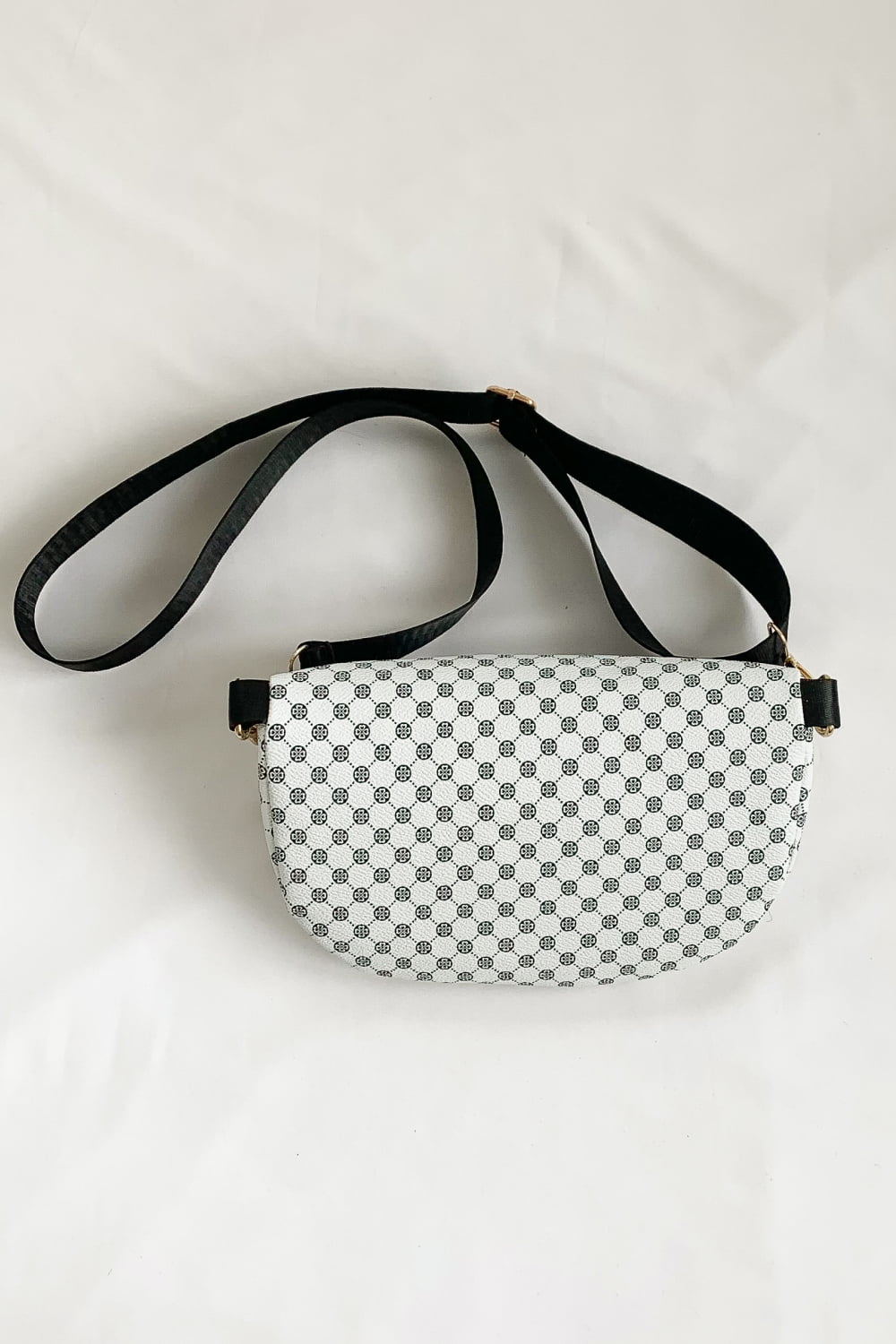 Printed PU Leather Sling Bag  - Doll Fits