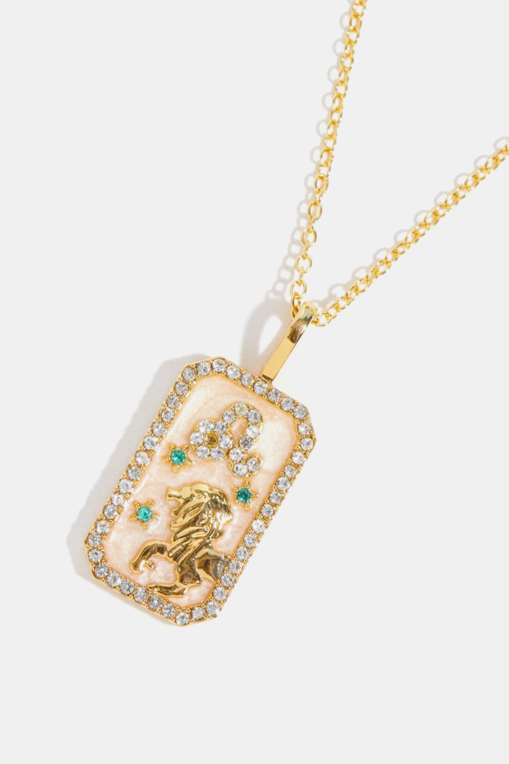 Rhinestone Constellation Pendant Copper Necklace  Necklaces- Doll Fits