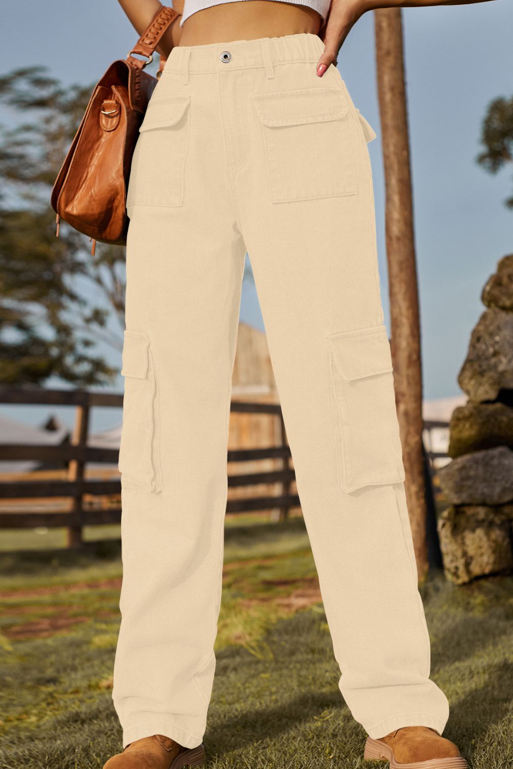 Loose Fit Long Jeans with Pockets  - Doll Fits