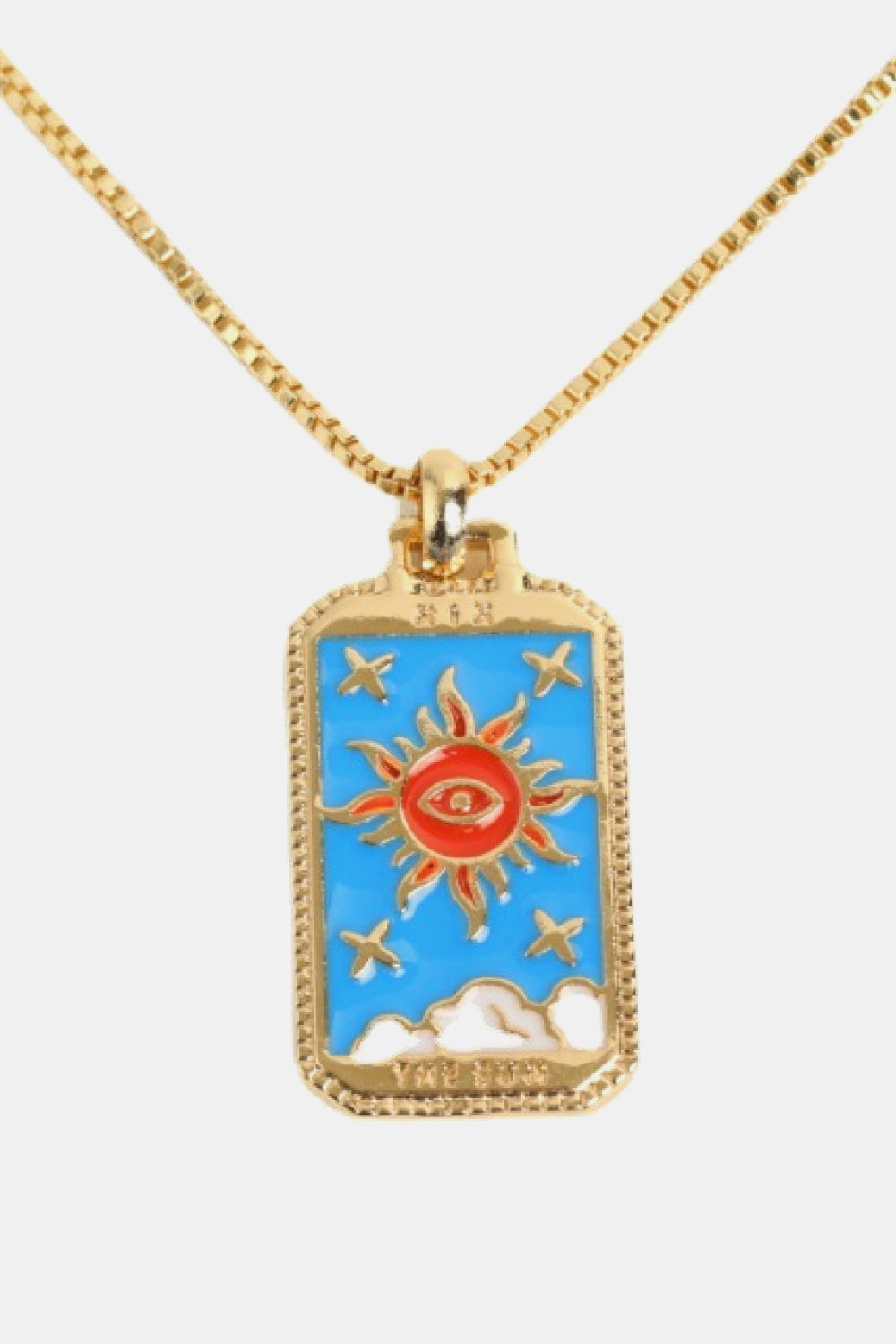 Tarot Card Pendant Copper Necklace  Necklaces- Doll Fits
