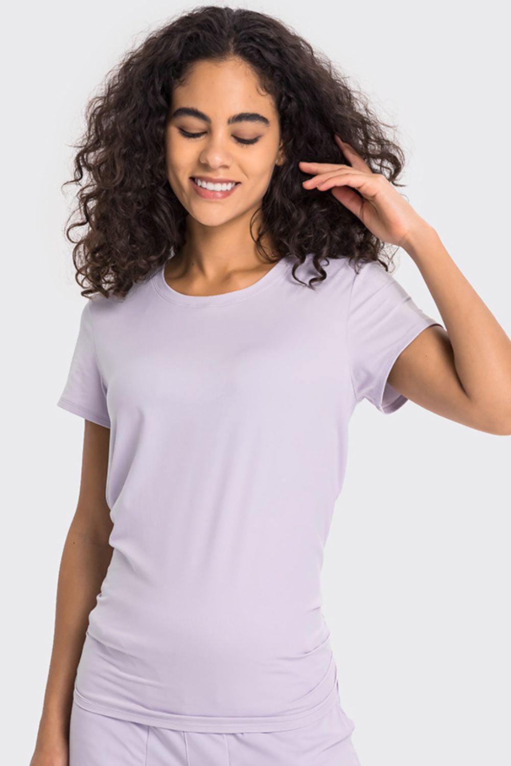 Tie Back Short Sleeve Sports Tee  - Doll Fits