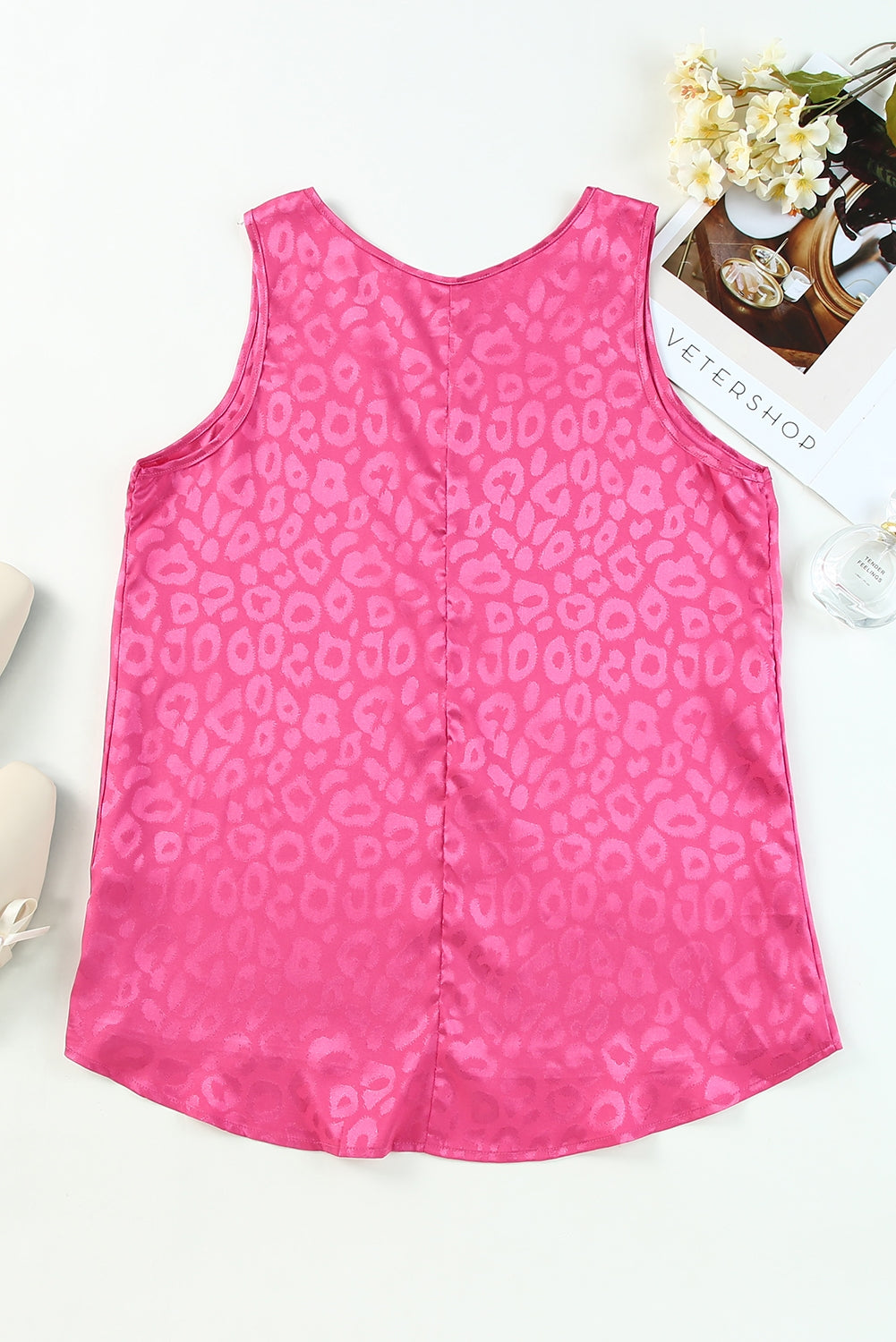 Sweet Days Leopard Round Neck Tank  Shirts & Tops- Doll Fits