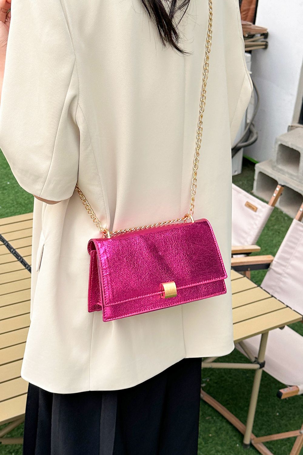 PU Leather Crossbody Bag  - Doll Fits