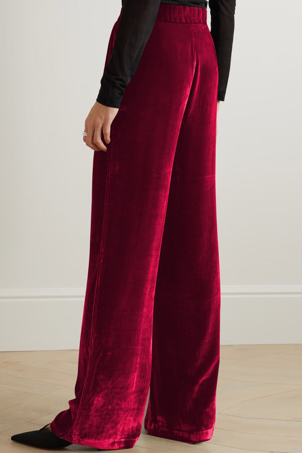 Loose Fit High Waist Long Pants with Pockets  - Doll Fits