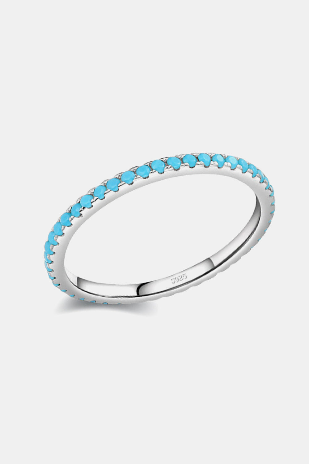 925 Sterling Silver Artificial Turquoise Ring  Rings- Doll Fits