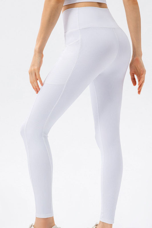 V Shape Waistband Slim Fit Long Sports Pants  - Doll Fits