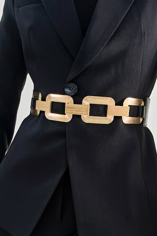 Fashion Geometric Elastic Belt  Belts- Doll Fits