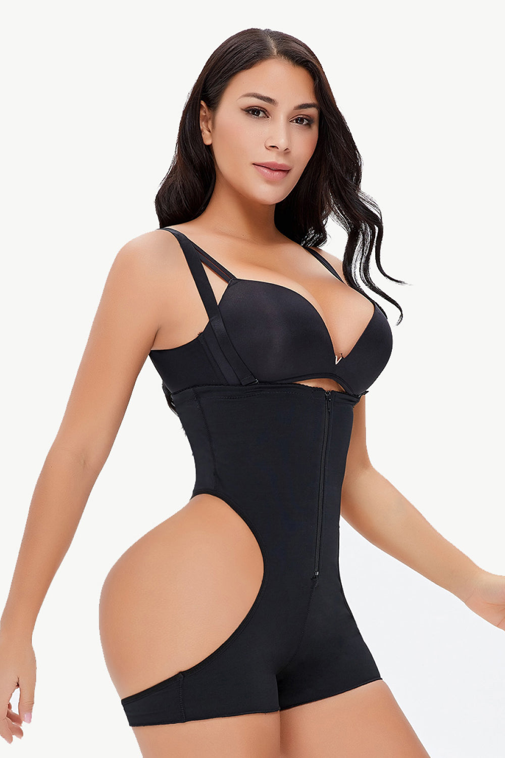 Full Size Cutout Under-Bust Shaping Bodysuit  Shapewear- Doll Fits