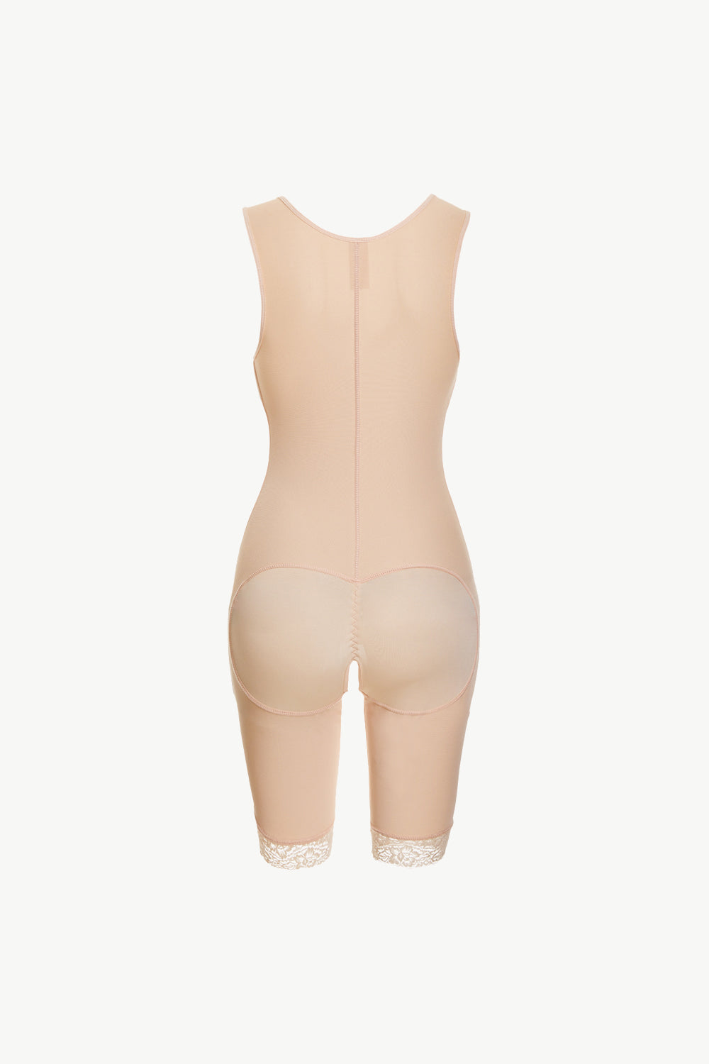 Full Size Lace Trim Shapewear Bodysuit with Zipper  Shapewear- Doll Fits