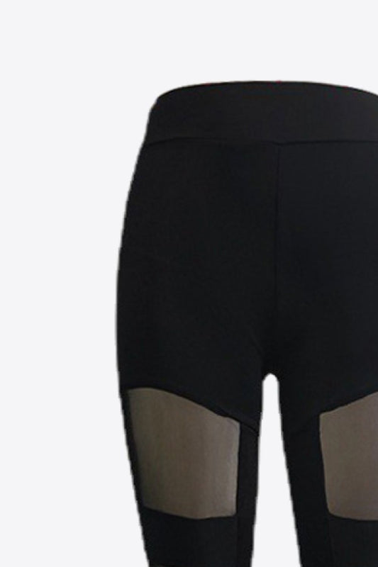 Spliced Mesh Leggings  Activewear- Doll Fits