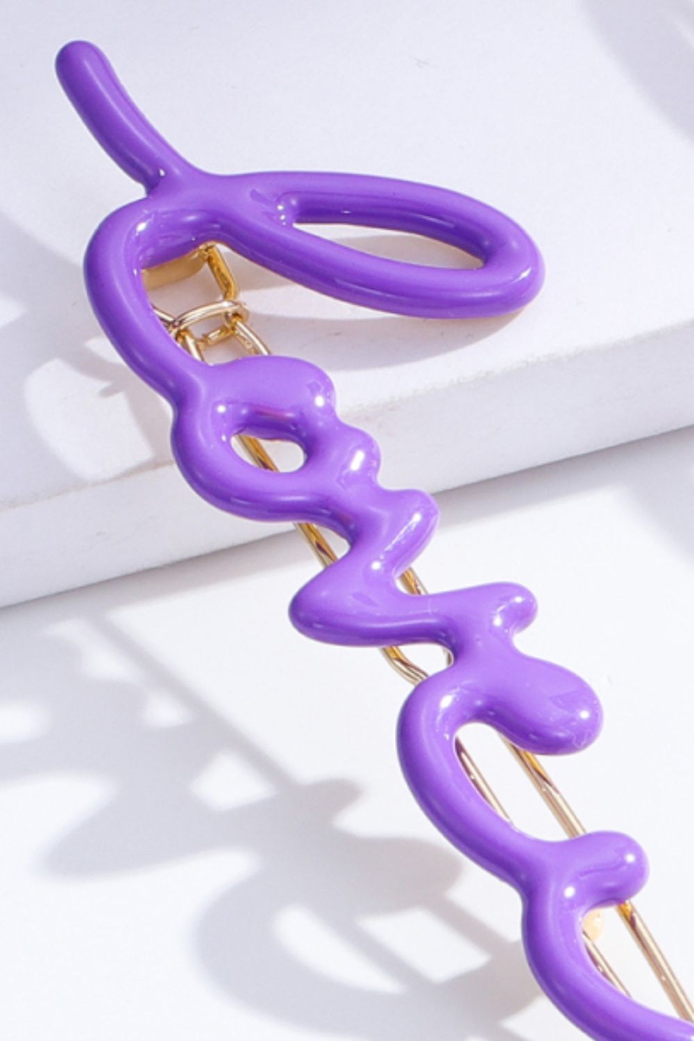LOVE Alloy Barrette  - Doll Fits