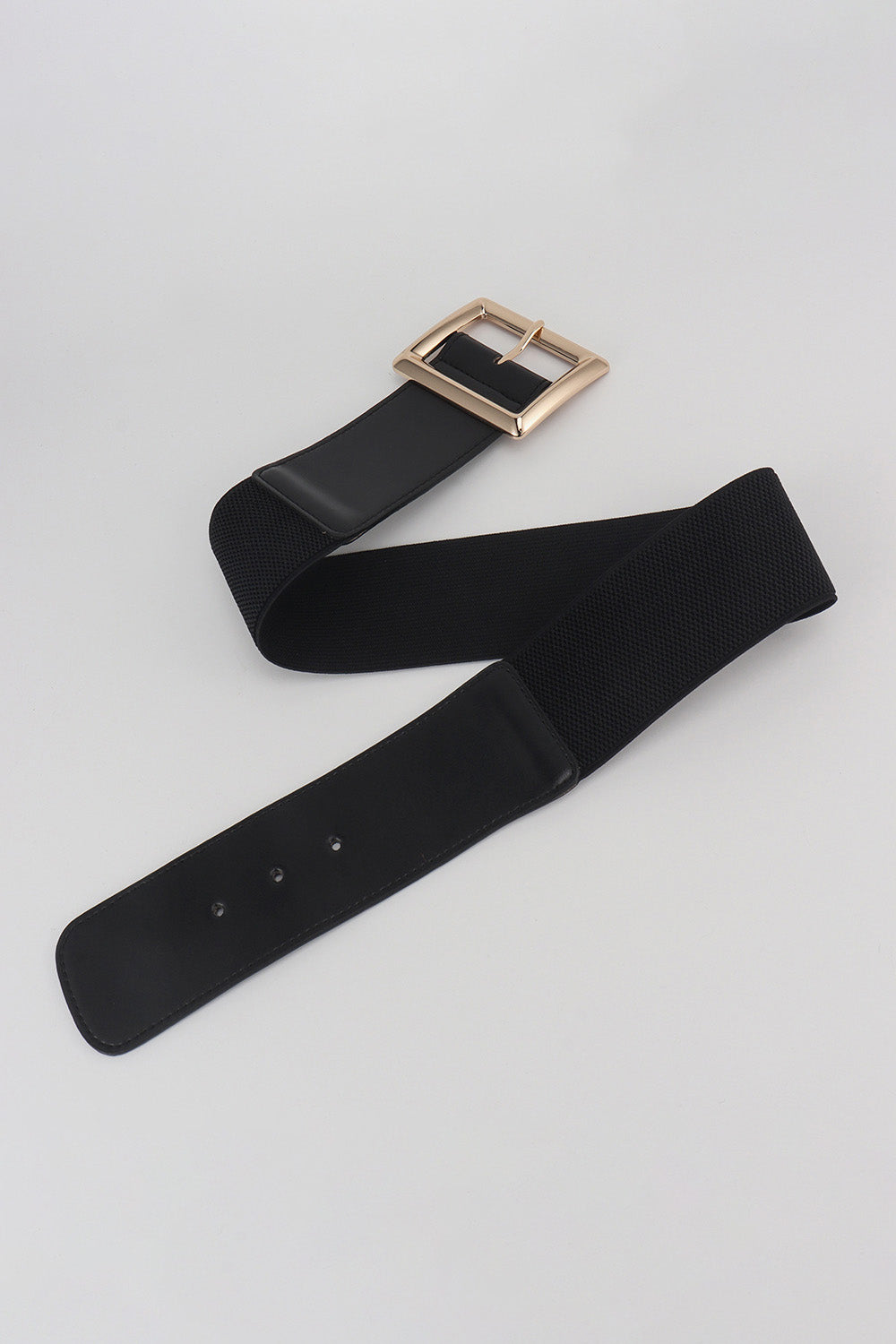 Rectangle Buckle Elastic Wide Belt  Belts- Doll Fits