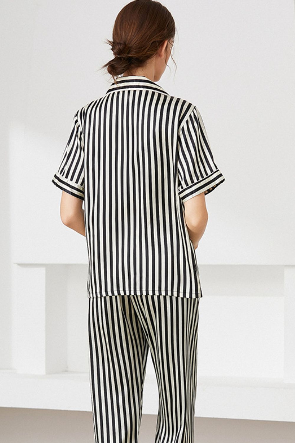 Striped Short Sleeve Shirt, Pants, and Cami Pajama Set  Sleepwear & Loungewear- Doll Fits