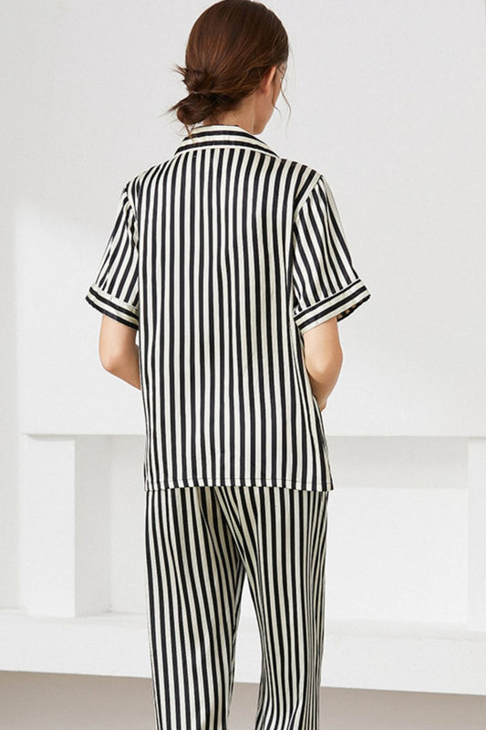 Striped Short Sleeve Shirt, Pants, and Cami Pajama Set  Sleepwear & Loungewear- Doll Fits