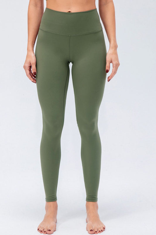 Wide Waistband Slim Fit Active Leggings  Activewear- Doll Fits
