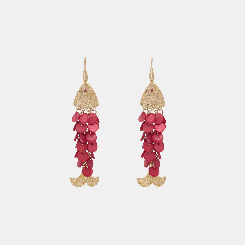 Fish Shape Dangle Earrings  Earrings- Doll Fits